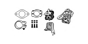 HJS 82 23 4130 Mounting Kit, exhaust system